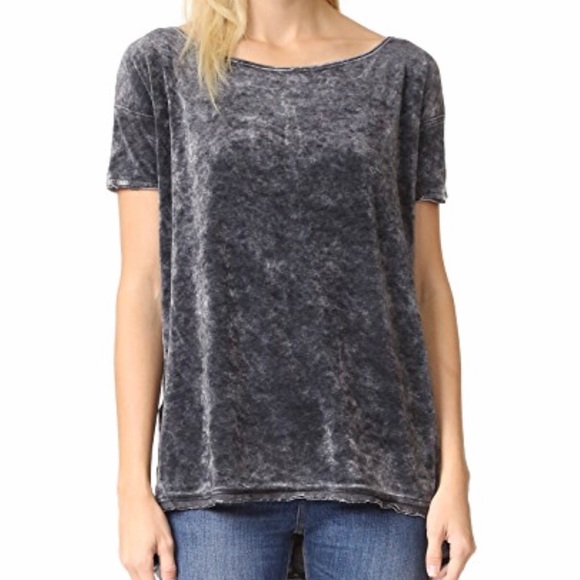 Free People Tops - Grey Free People Velvet Doran tee (sz med)